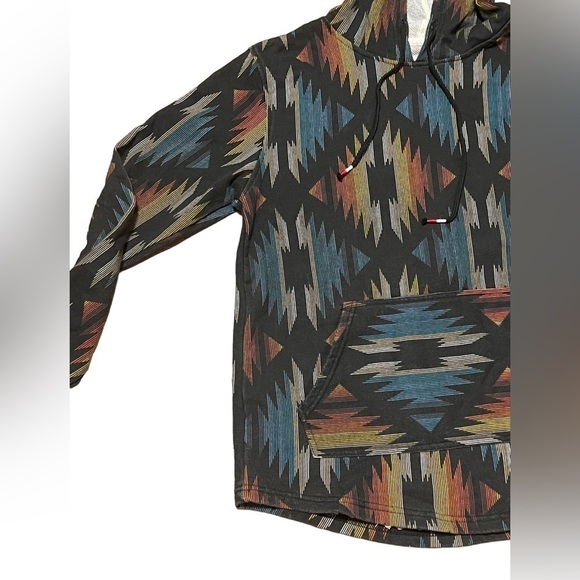 Brooklyn Cloth multicolor Aztec print hoodie sweatshirt - Picture 4 of 7